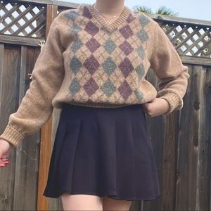 vintage wool v-neck sweater